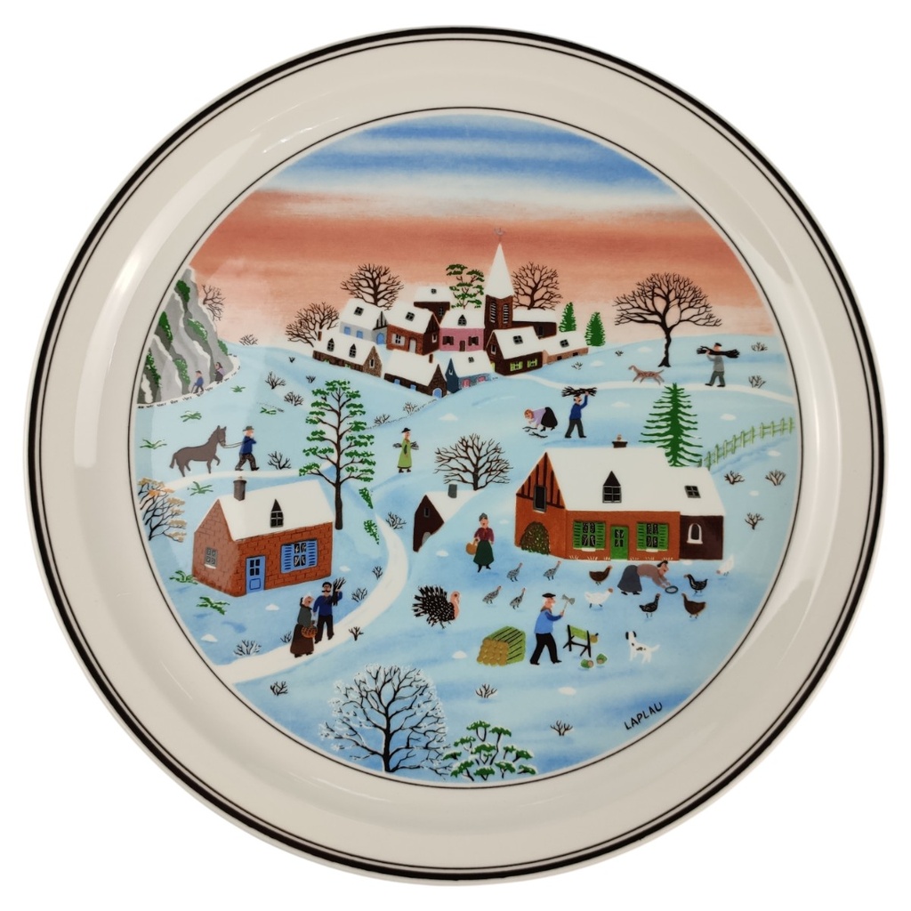 [1818183] Wandteller Villeroy & Boch Die vier Jahreszeiten Winter No. 4 gebraucht - neuwertig
