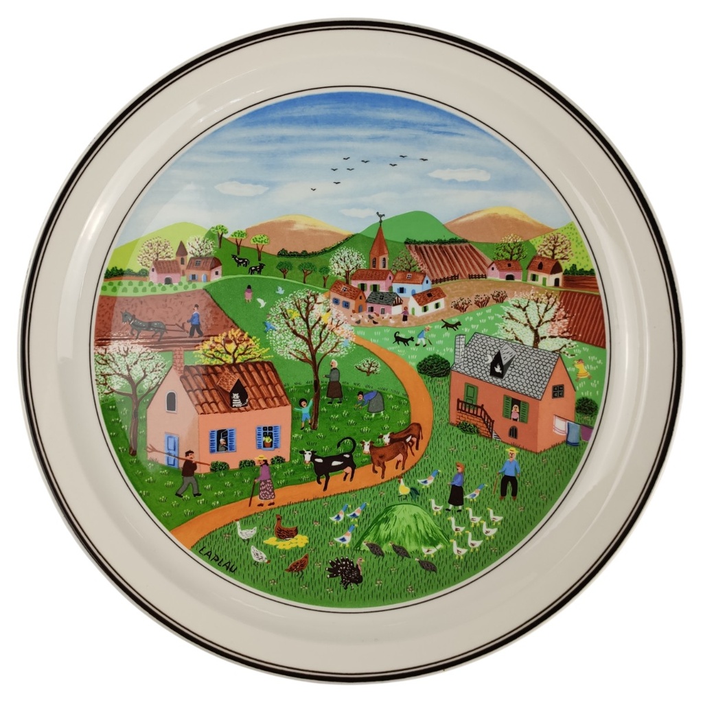 [1818185] Wandteller Villeroy & Boch Die vier Jahreszeiten Frühling No. 1 gebraucht - neuwertig