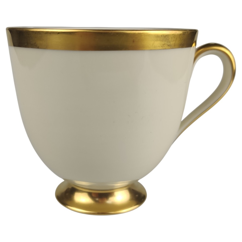 [1818191] Kaffeetasse Fürstenberg Fürstin Goldrand 01650 Beige gebraucht - sehr gut