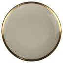 Kuchenteller 19 cm Fürstenberg Fürstin Goldrand 01650 Beige gebraucht - sehr gut