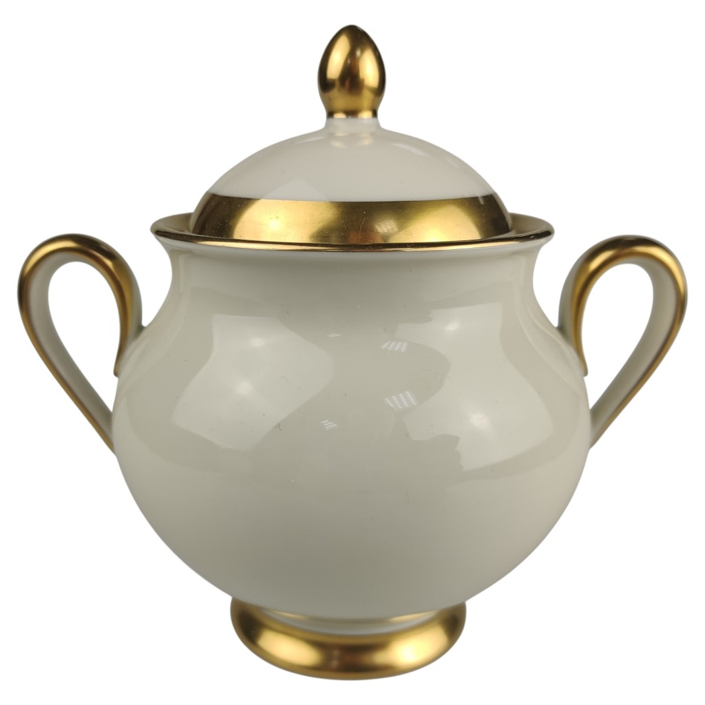 [1818194] Zuckerdose Fürstenberg Fürstin Goldrand 01650 Beige gebraucht - sehr gut