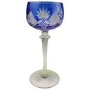 Weinrömer Römerglas Überfangglas Blau gebraucht - sehr gut