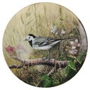 Wandteller 19,8 cm Tirschenreuth Unsere kleine Vogelwelt Bachstelze im Wiesengrund gebraucht - neuwertig