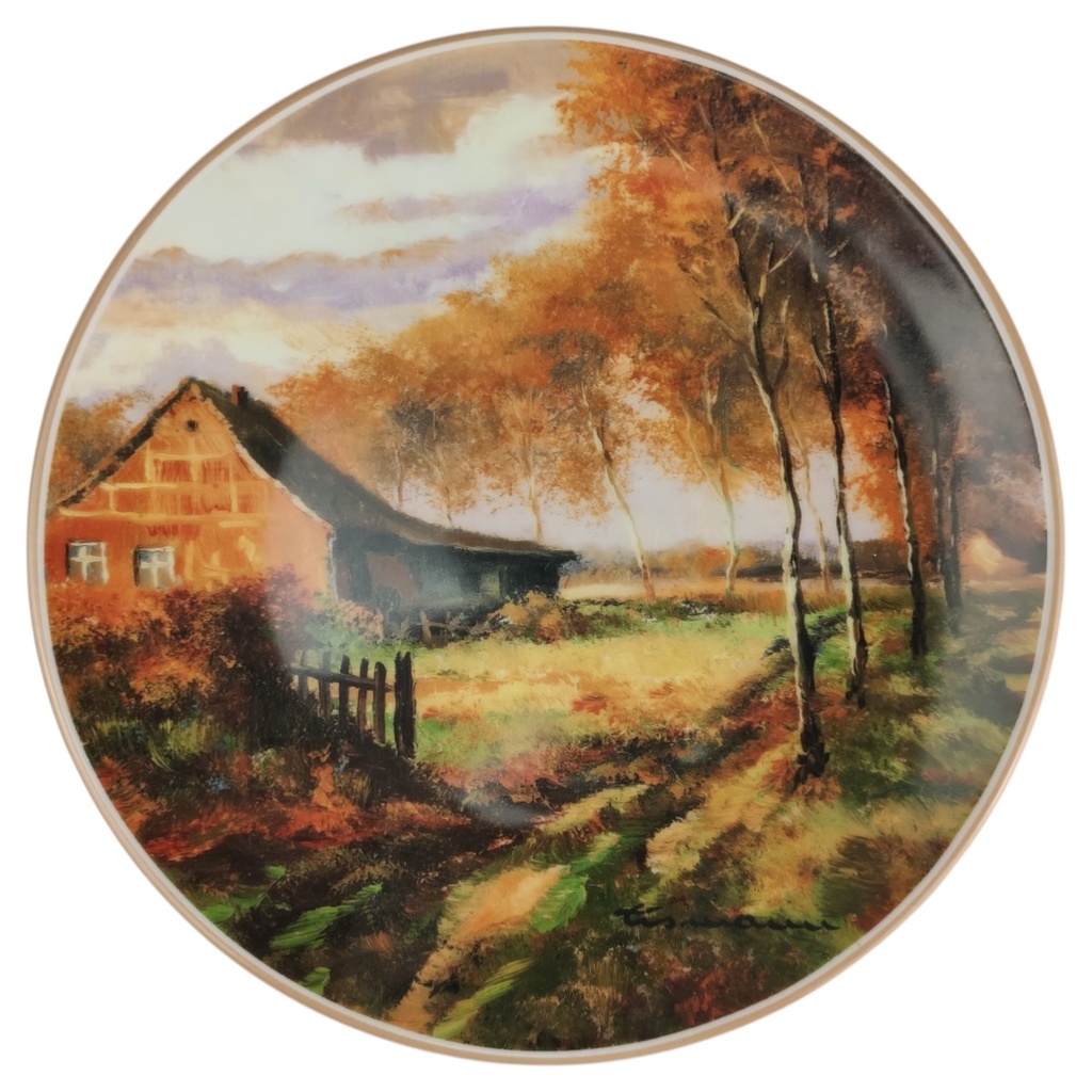 [1818370] Wandteller Villeroy & Boch Heinrich Impressionen der Stille Friedvoller Nachmittag gebraucht - neuwertig