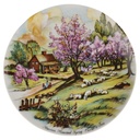 Wandteller Seltmann Vohenstrauß Vier Jahreszeiten American Homestead Spring gebraucht - neuwertig