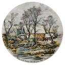 Wandteller Seltmann Vohenstrauß Vier Jahreszeiten Winter in the Country gebraucht - neuwertig