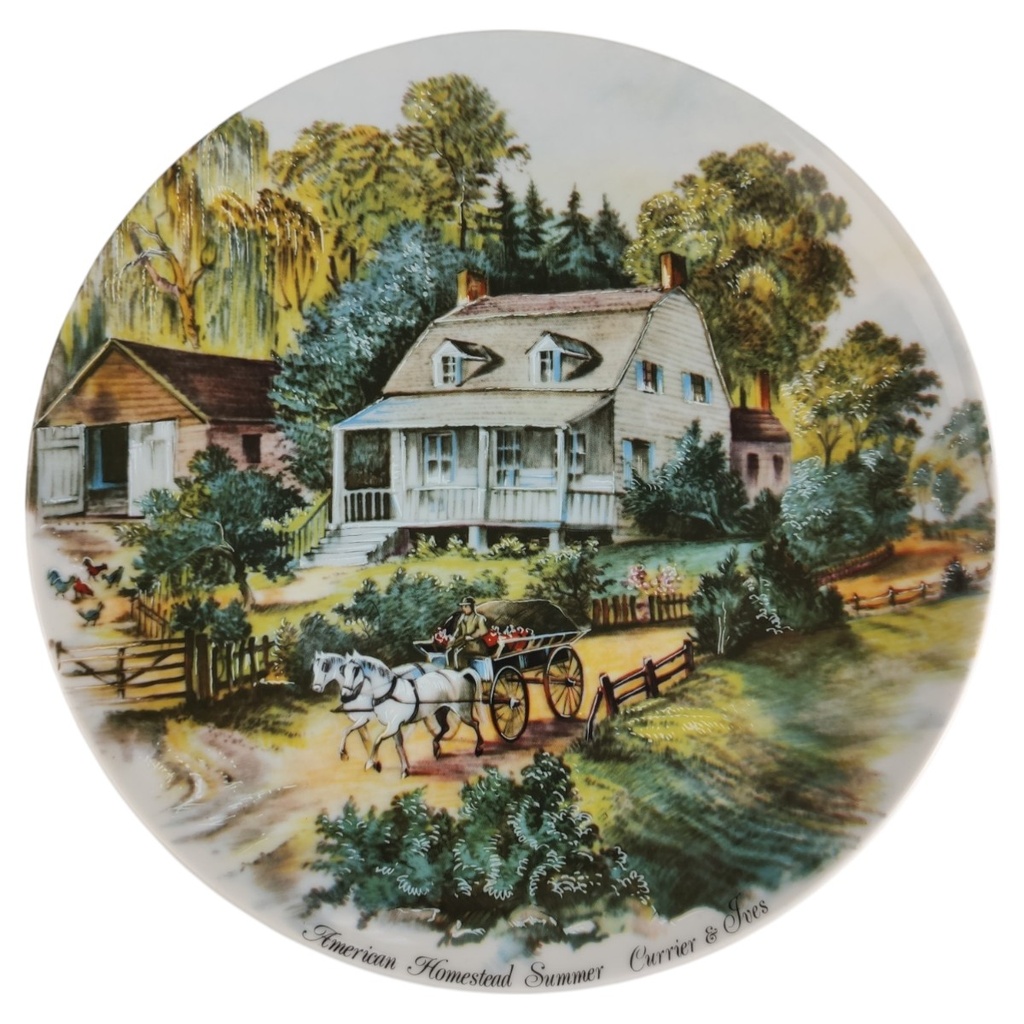 [1818384] Wandteller Seltmann Vohenstrauß Vier Jahreszeiten American Homestead Summer gebraucht - neuwertig