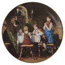 Wandteller Bareuther Die schönsten Familienporträts Franz von Defregger Beim Abendgebet gebraucht - sehr gut
