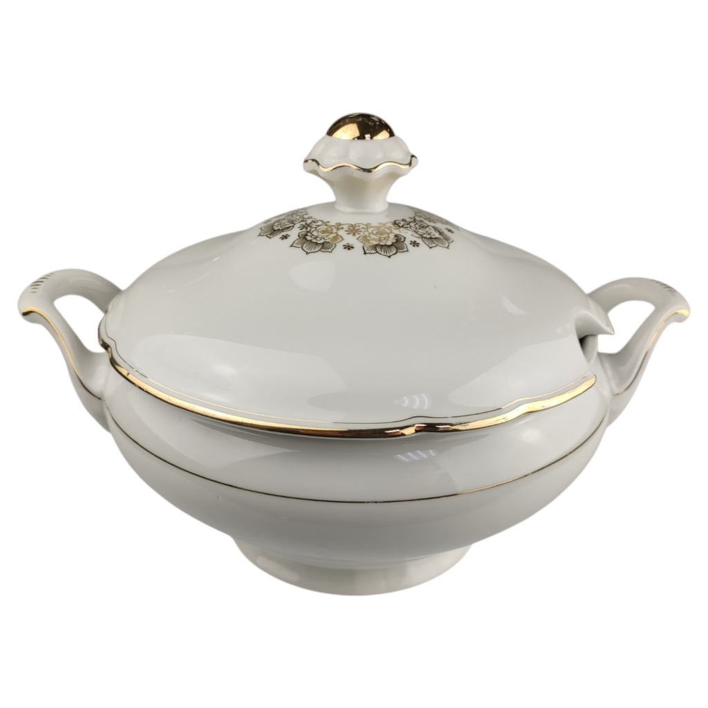 [1819006] Suppenterrine 2,3 L Bavaria Blumen Golddekor gebraucht - gut