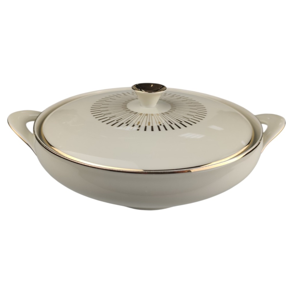 [1819014] Ragoutterrine Goldrand 1,1 L Zeh Scherzer Form 09773 Elfenbein Beige gebraucht - gut sehr