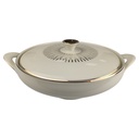 Ragoutterrine Goldrand 1,1 L Zeh Scherzer Form 09773 Elfenbein Beige gebraucht - gut sehr