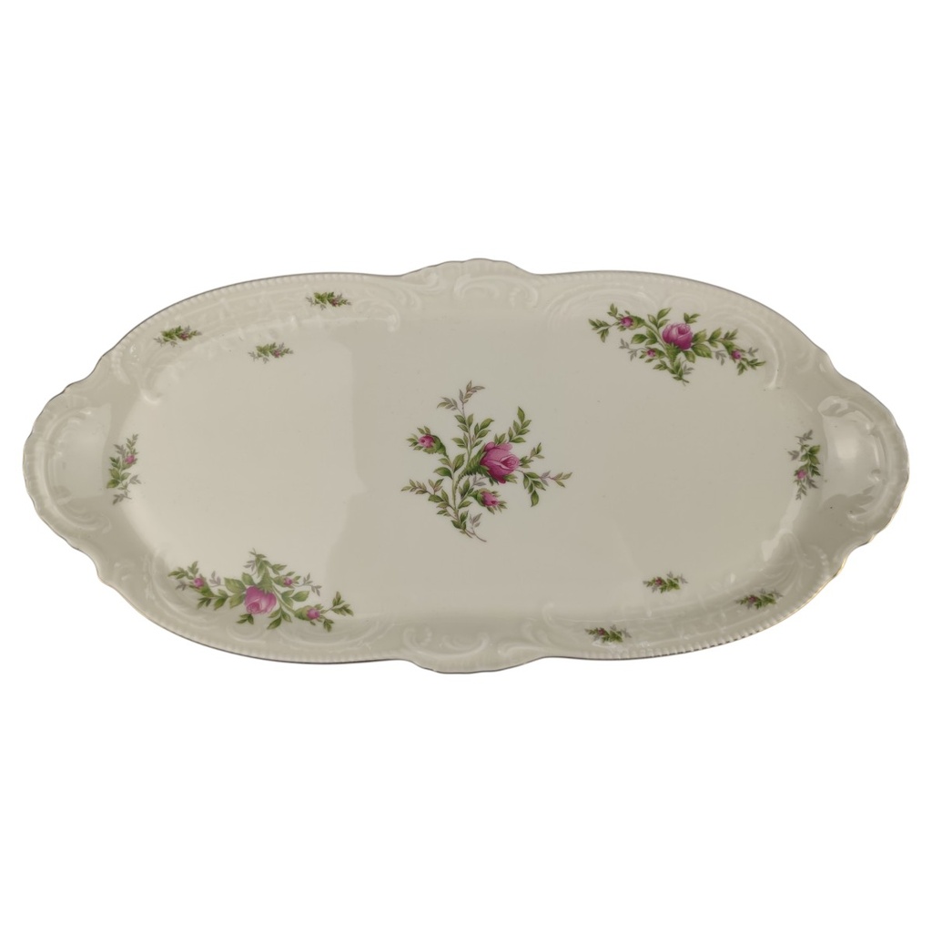 [1820780] Servierplatte 36,3x17,2 cm Rosenthal Sanssouci Moosrose gebraucht - sehr gut