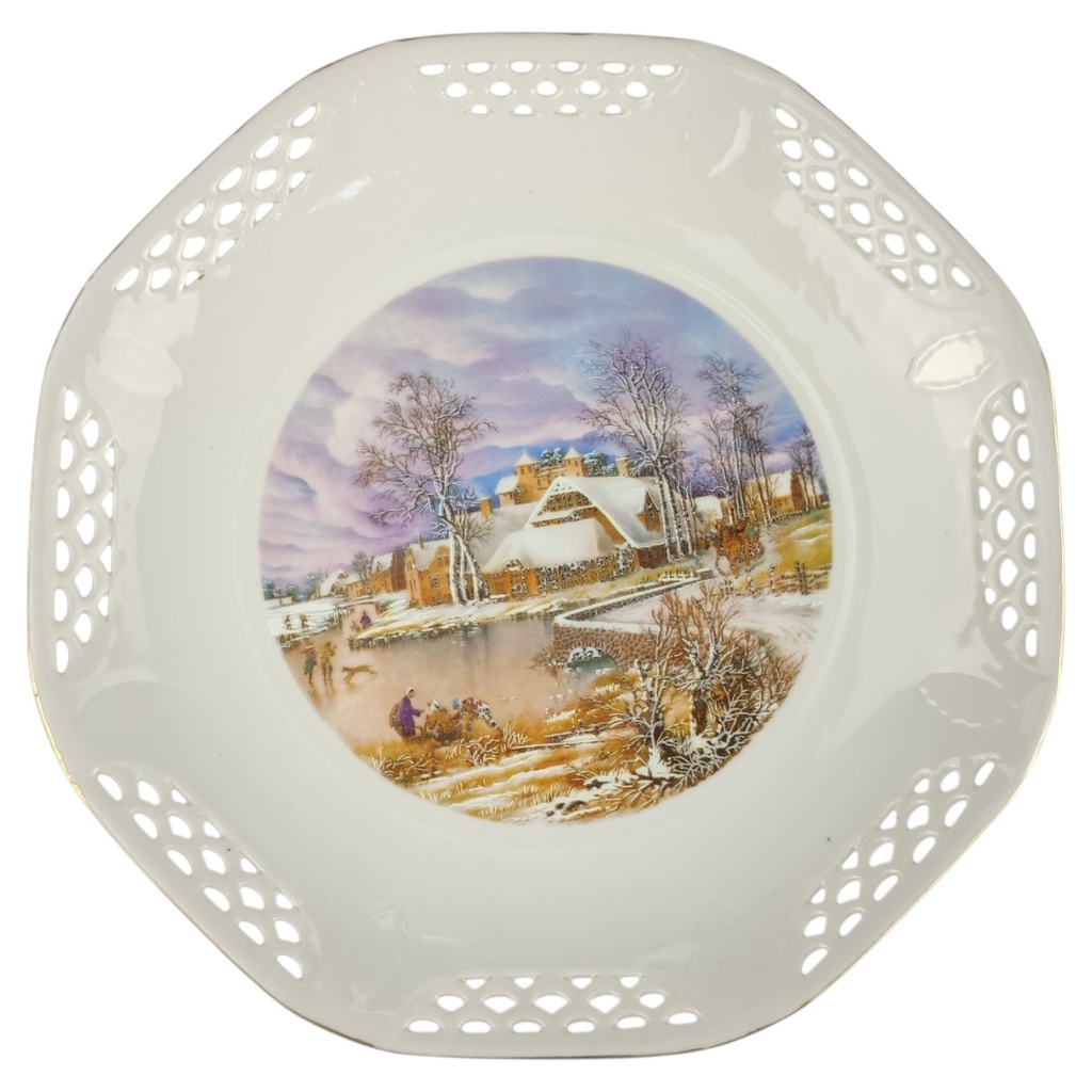[1820819] Teller St. Martial Limoges Porcellaine de Prestige Winter