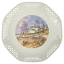 Teller St. Martial Limoges Porcellaine de Prestige Winter