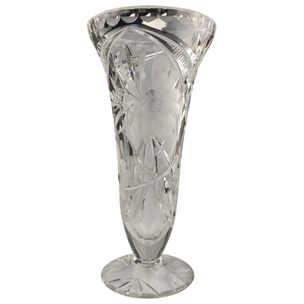 [1822831] Vase Blumenvase 28 cm Transparent Bleikristall gebraucht - sehr gut