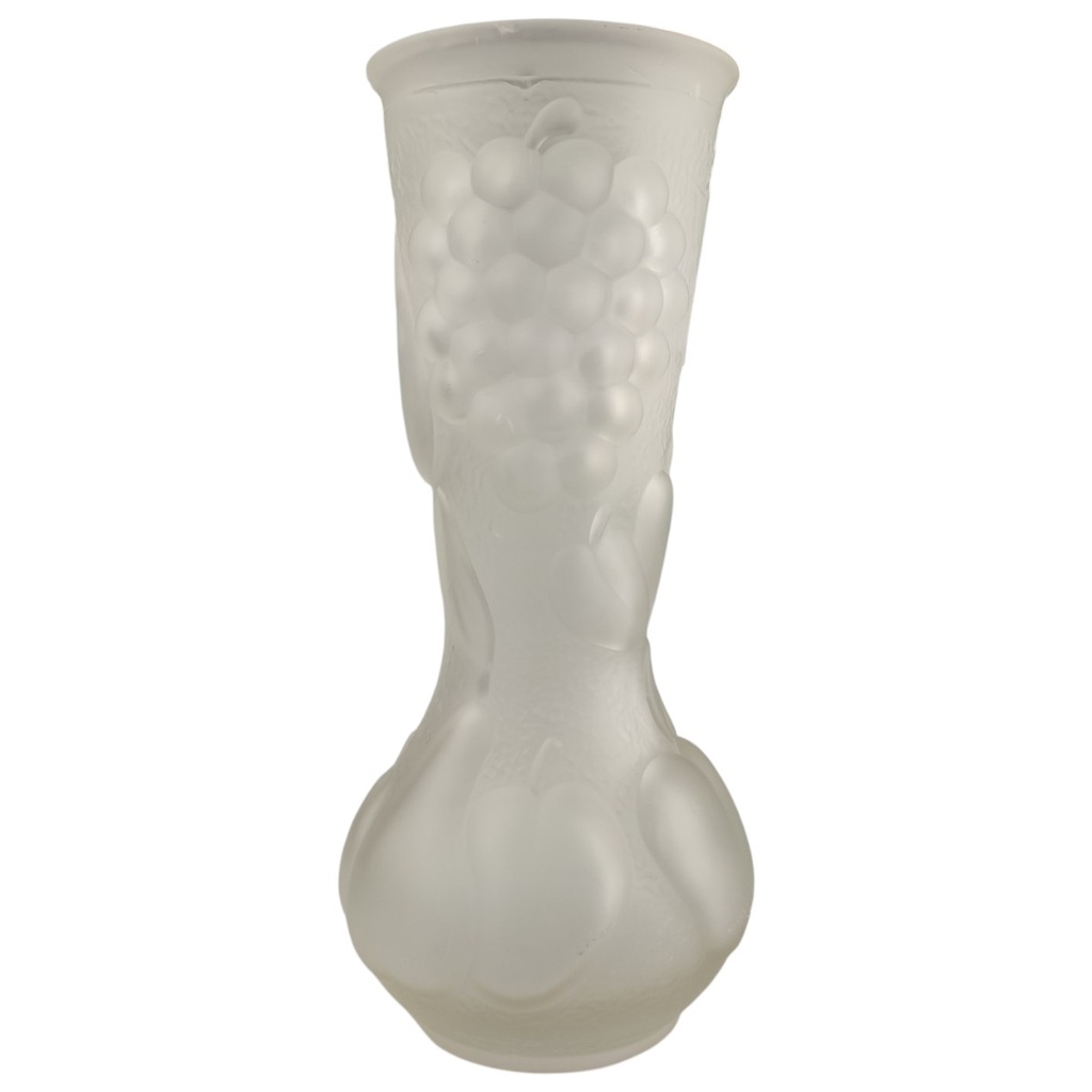 Vase Blumenvase Glas satiniert matt gebraucht - gut