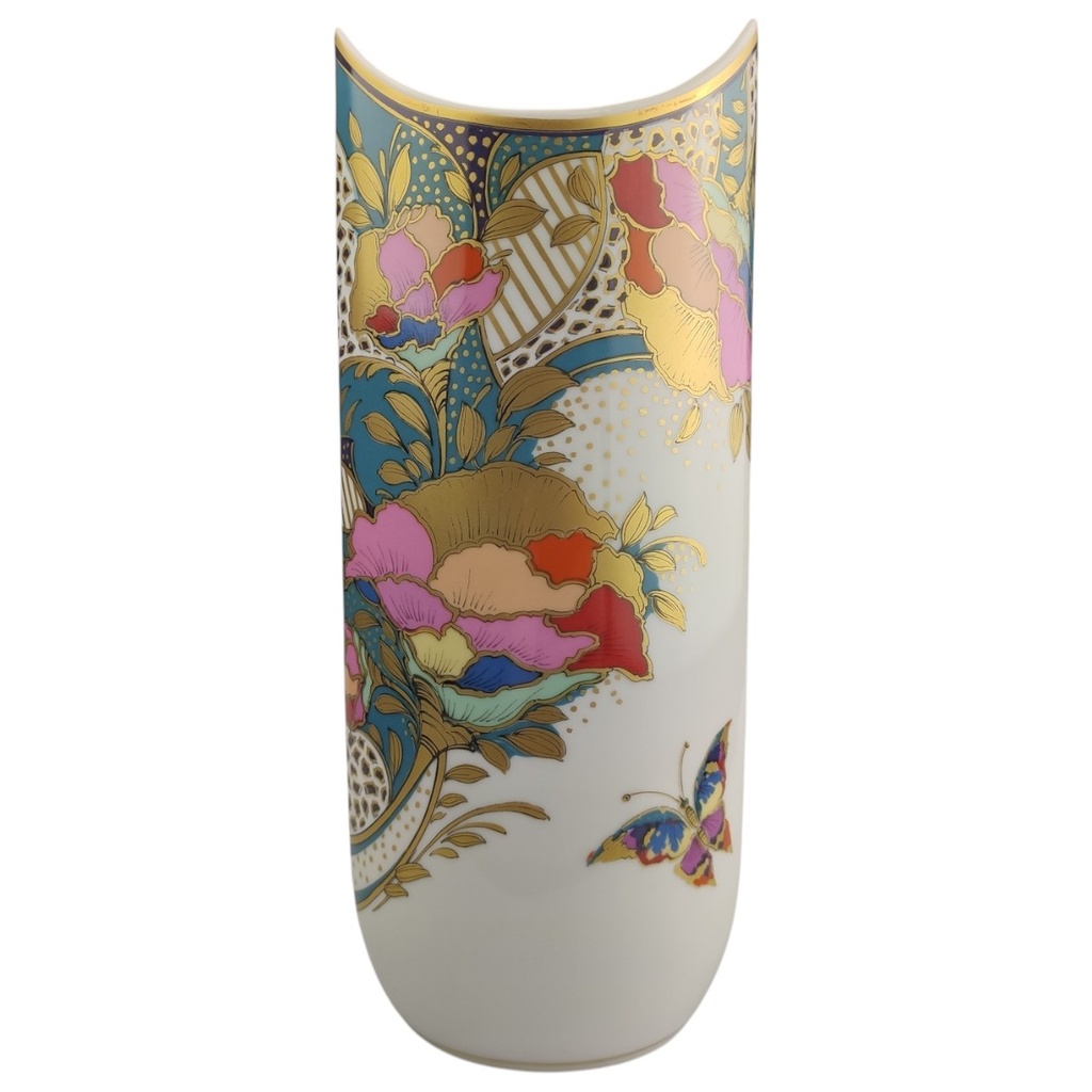 [1822996] Vase Blumenvase Golddekor 25,6 cm AK Kaiser Concerto Blumen Schmetterling gebraucht - sehr gut