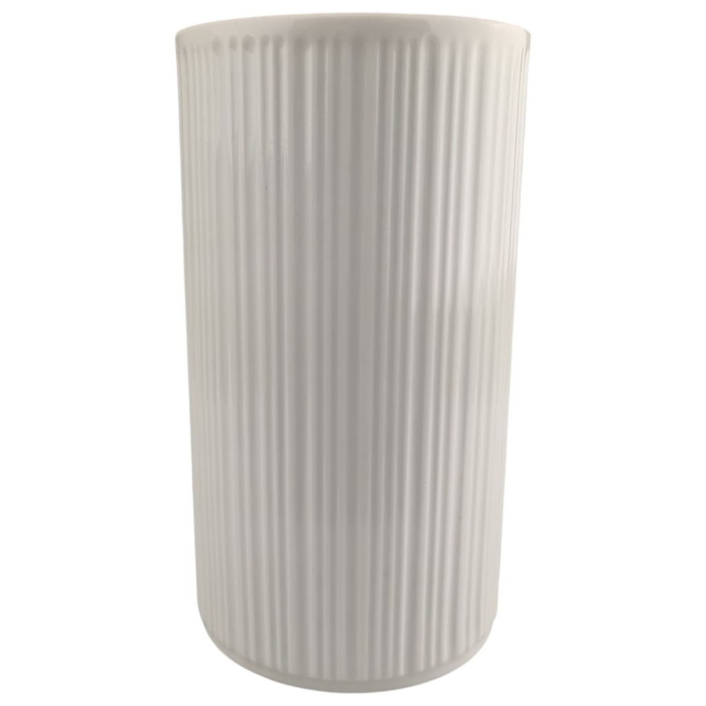 [1823016] Vase Blumenvase Reliefvase 16,5 cm Melitta Weiß gebraucht - sehr gut