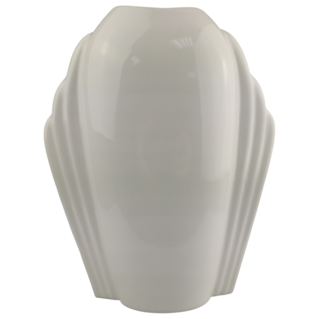 Vase Blumenvase Fächervase 23,5 cm Eschenbach Weiß gebraucht - sehr gut