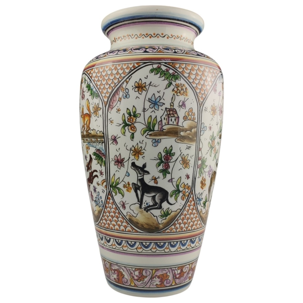 [1823031] Vase Blumenvase 29 cm Wildtiere Portugal gebraucht - gut