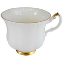 Kaffeetasse Tasse Goldrand Royal Knight Weiß gebraucht - sehr gut
