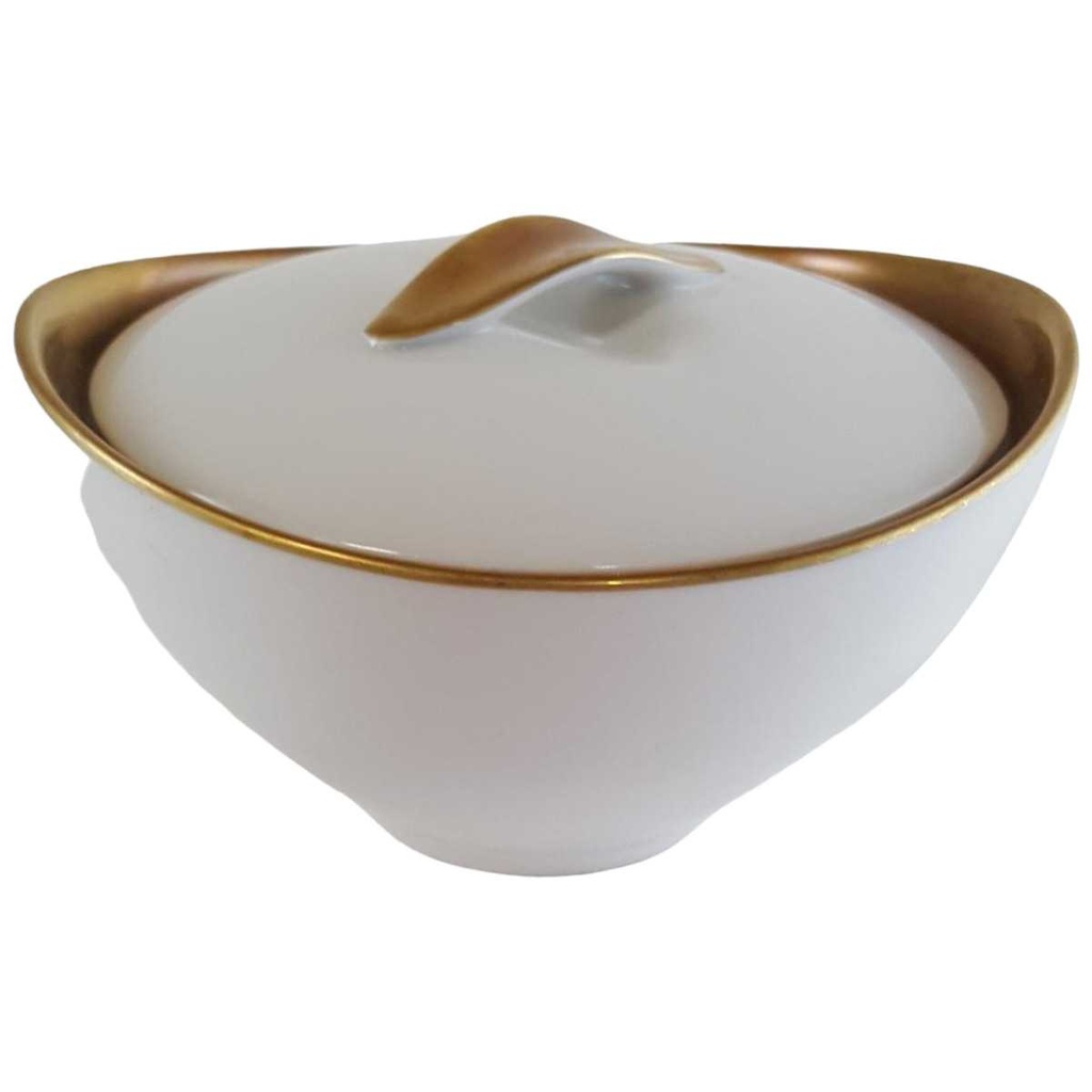 [45811008] Zuckerdose Goldrand Eschenbach Alte Formen W2610 gebraucht - sehr gut