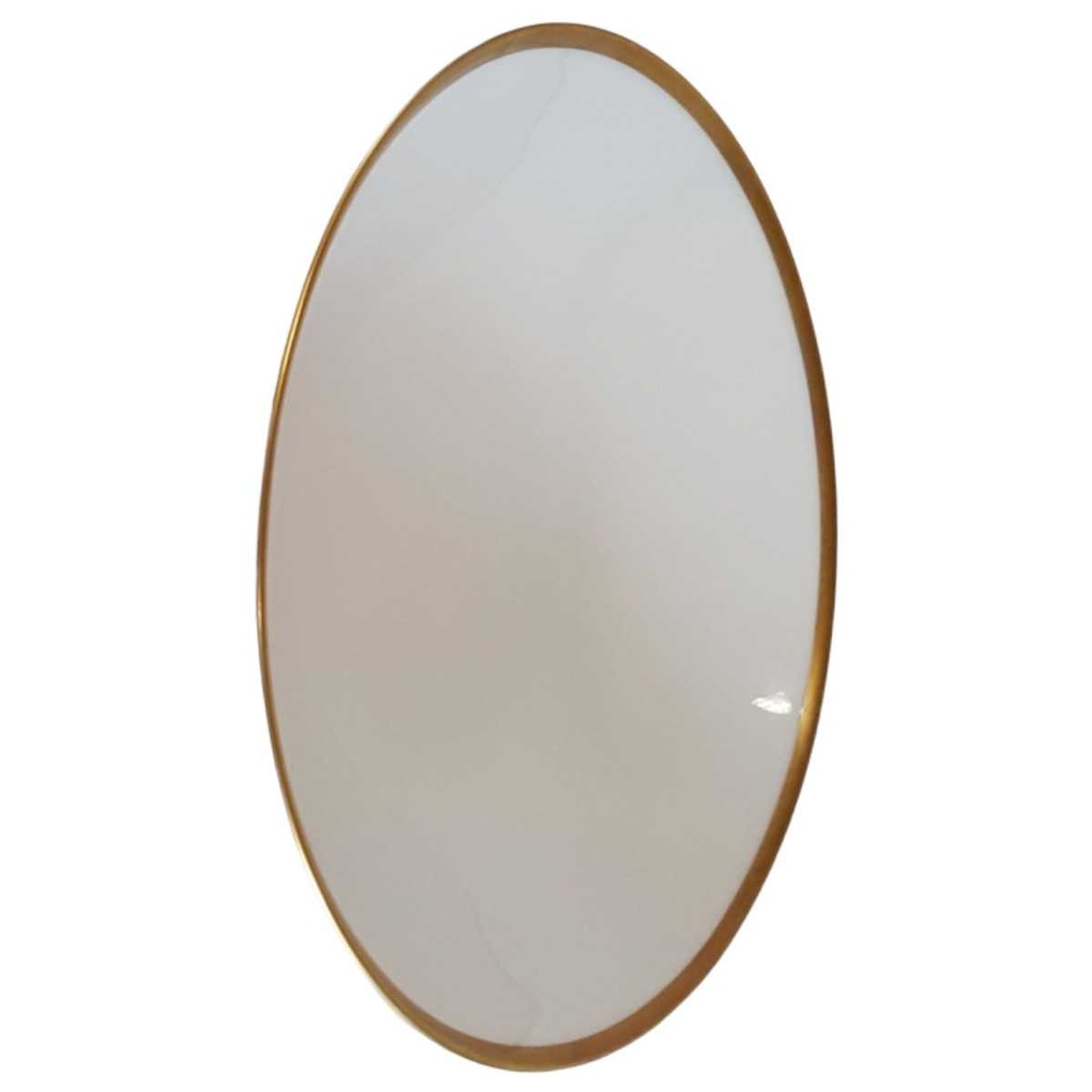[45811011] Fleischplatte groß Goldrand 32x23 cm Eschenbach Alte Formen W2610 gebraucht - sehr gut