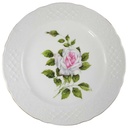 Kuchenteller Dessertteller Frühstücksteller 20,7 cm Schumann Arzberg Form Dresden Weiße Rose gebraucht - gut