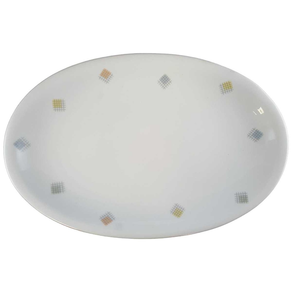 [45811033] Fleischplatte 28x18,4 cm Seltmann Weiden Liane Rautendekor 23559 gebraucht - gut