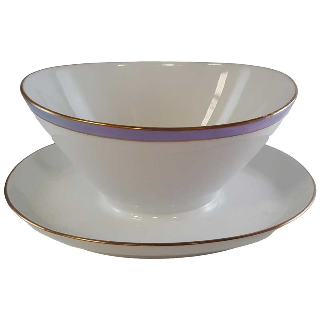 [45811038] Sauciere mit Teller 1tlg Schumann Arzberg Blaurand gebraucht - gut
