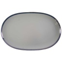 Servierplatte Speiseplatte Fleischplatte Steakplatte 36x23 cm Schumann Arzberg Blaurand gebraucht - akzeptabel