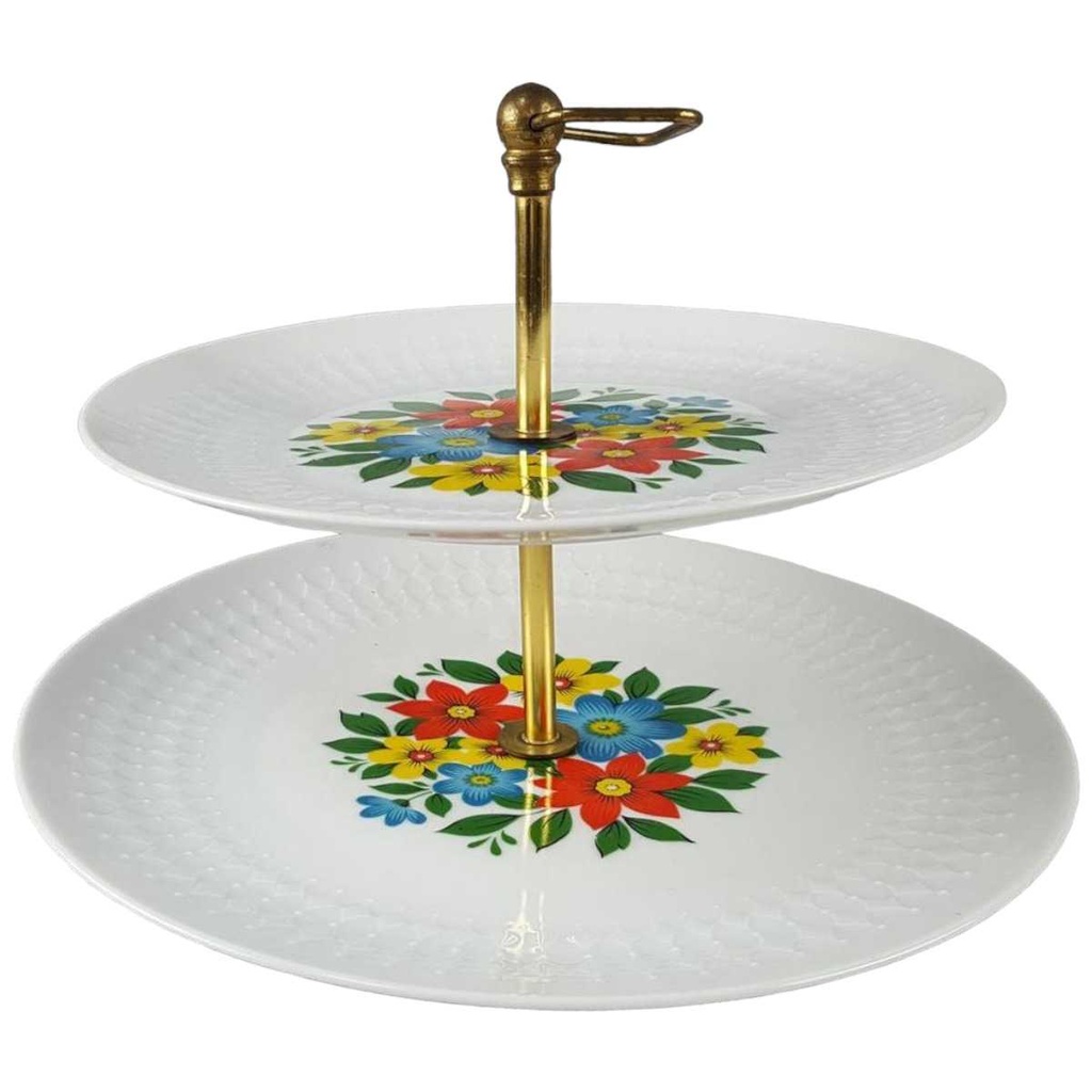 [458110489] Etagere 2stöckig Winterling Marktleuthen Blumen Bavaria gebraucht - akzeptabel