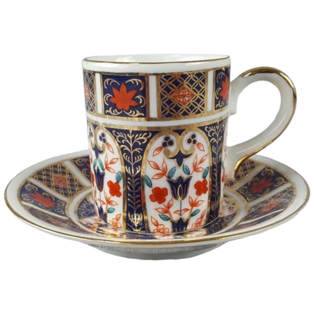 [458110513] Mokkatasse mit Untertasse Tasse Espressotasse Schirmer Porzellan Pearl China gebraucht - gut