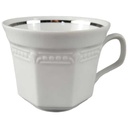 Kaffeetasse Tasse Mitterteich Form 2040 Sissi Weiß Platinrand gebraucht - gut