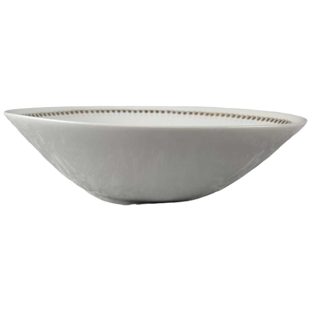 [458110534] Schüssel Servierschüssel Golddekor 25 cm Mitterteich Form 650 Kreise gebraucht - akzeptabel
