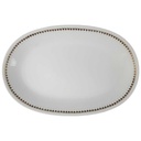 Servierplatte Fleischplatte Golddekor 35,1x23,6 cm Mitterteich Form 650 Kreise gebraucht - akzeptabel
