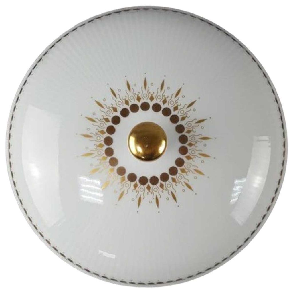 [458110545] Ersatzdeckel Deckel für Ragoutterrine Golddekor Mitterteich Form 650 Kreise gebraucht - gut