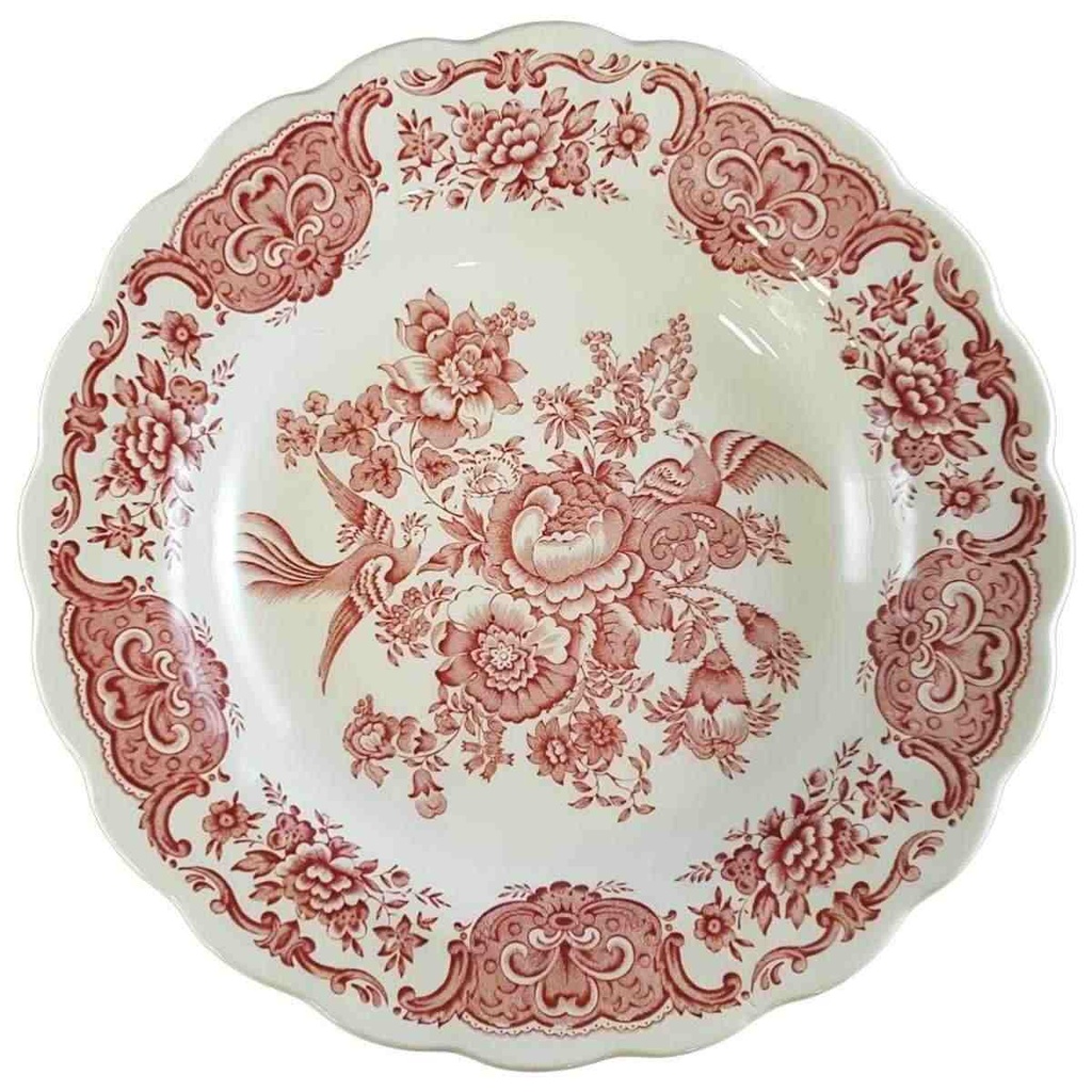 Suppenteller 24,6 cm Ridgway Windsor Rot