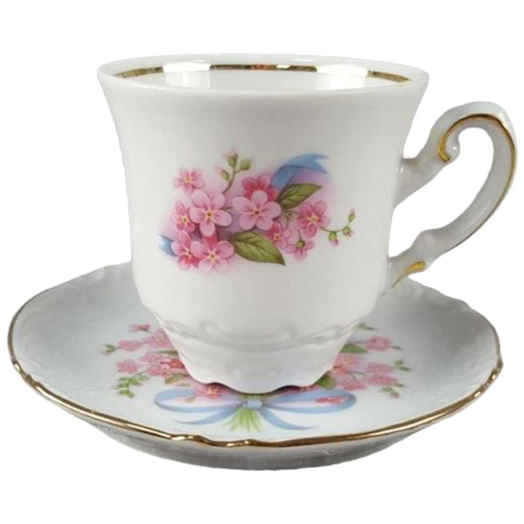 [458110587] Mokkatasse mit Untertasse Tasse Espressotasse Seltmann Weiden Vohenstrauß gebraucht - sehr gut