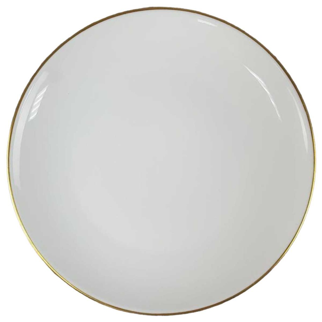 [458110590] Speiseteller Essteller Goldrand 24,6 cm Fürstenberg Schloß 644 0801 gebraucht - gut