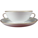 Suppentasse mit Untertasse Goldrand Fürstenberg Schloß 644 01852 gebraucht - gut