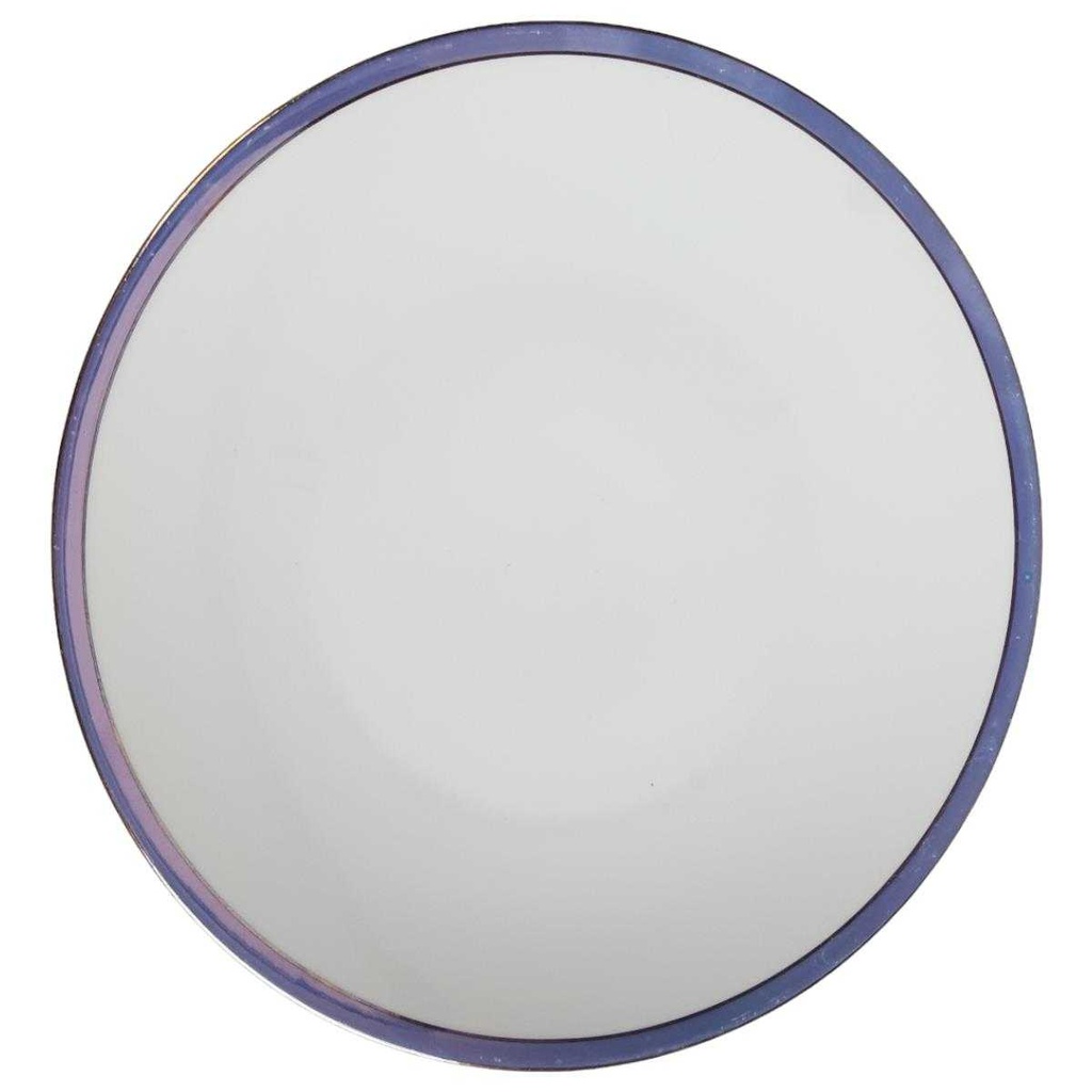 Kuchenteller Dessertteller 19,5 cm Mitterteich Blau gold gebraucht - gut