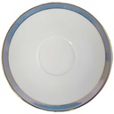 Untertasse für Suppe Goldrand 15,7 cm Winterling Kirchenlamitz Blau mit gebraucht - gut