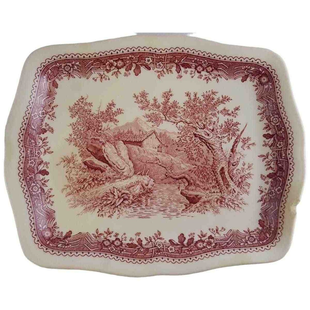 [45811076] Butterplatte Villeroy & Boch Burgenland Rot gebraucht - akzeptabel