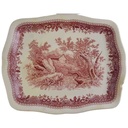 Butterplatte Villeroy & Boch Burgenland Rot gebraucht - akzeptabel