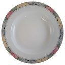 Suppenteller 22,1 cm Marienbad Ingres Weiss Blumendekor Blumen gebraucht - gut
