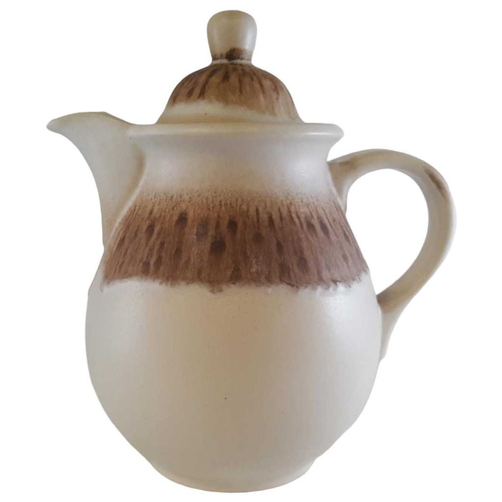 [45811096] Kaffeekanne Kanne 1,7 L Silberdistel Fayencen Sahara Braun gebraucht - sehr gut
