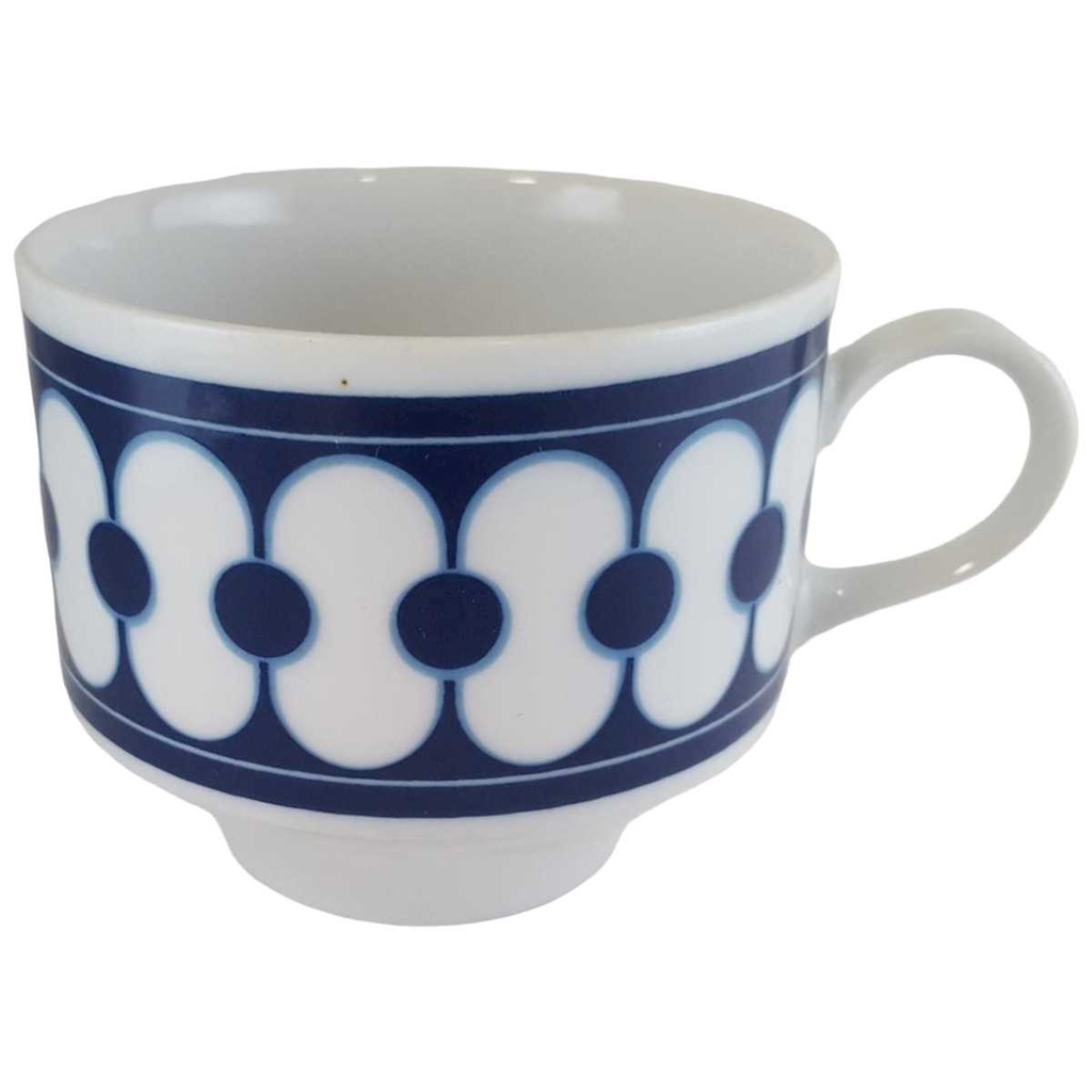 [45811104] Kaffeetasse Tasse Mitterteich blaue Kreise Blau gebraucht - gut