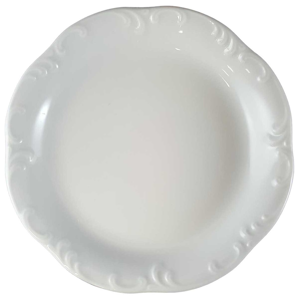[45811107] Glasuntersetzer 11,2 cm Rosenthal Monbijou Weiß Classic Rose gebraucht - sehr gut
