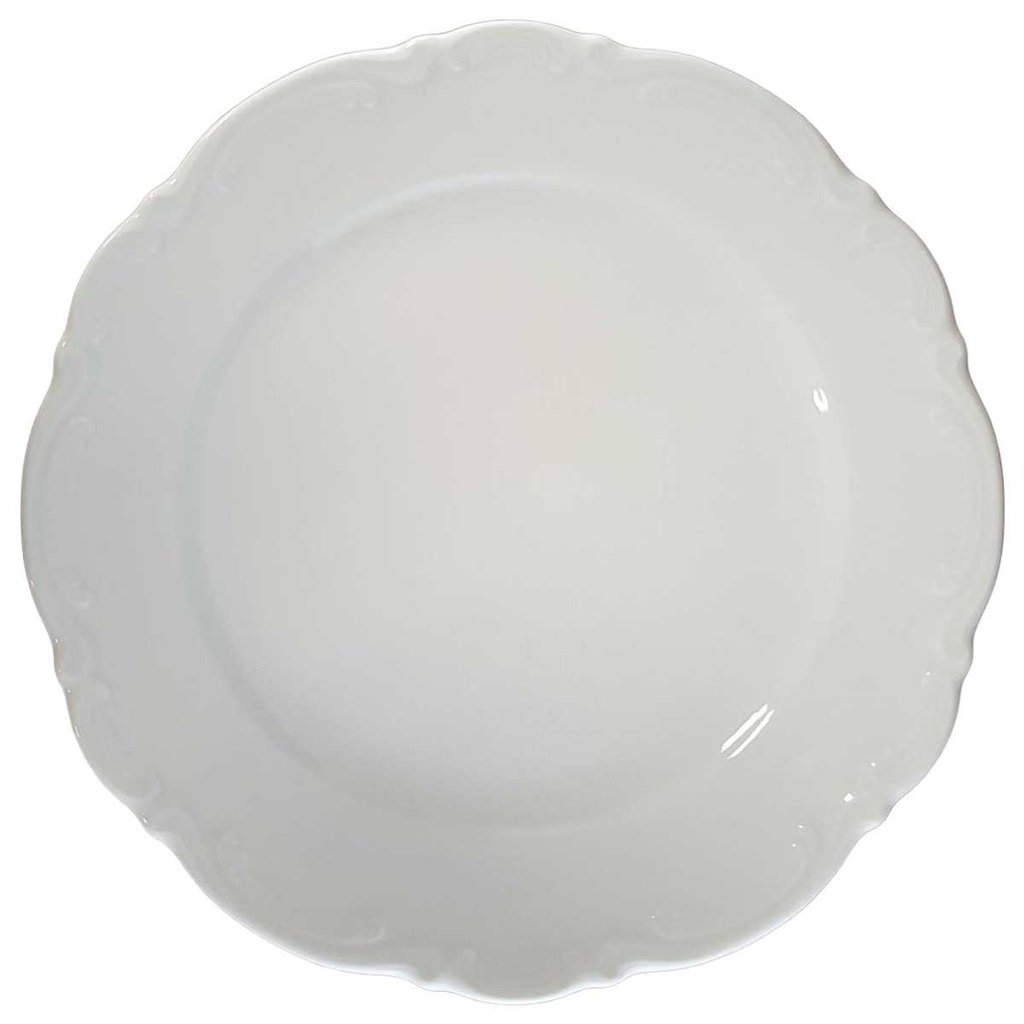 Speiseteller Essteller 24,3 cm Mitterteich Form 2000 Weiß gebraucht - neuwertig